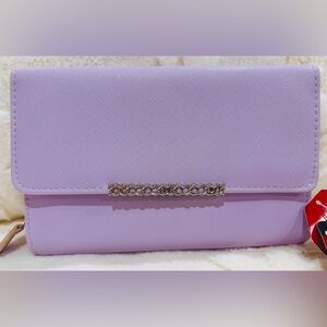 NWT Mundi Safekeeper RFID Chain-Embellished Wallet